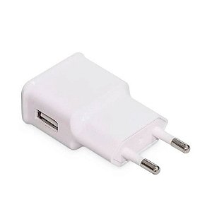 Adaptador De Viagem Usb 5v/2.1 A Branco [F108]