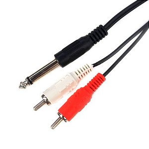 Cabo 2 Rca X P10 Mono Niquel 1,8m [F108]