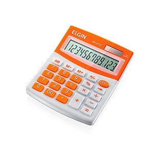 Calculadora De Mesa 12 Digitos Cor Laranja Mv-4128 Elgin [F108]