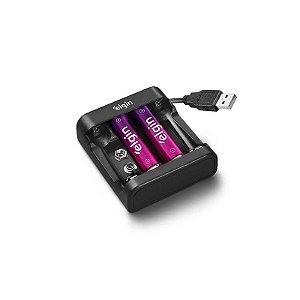 Carregador De Pilhas Usb Com 2x Aa1500mah [F108]