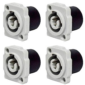 Conector De Ac-out Painel Wc 1833 Out P Gy Pgy Azul Wireconex 04 Unidades [F108]