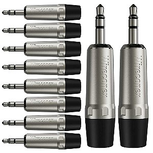 Conector P2 Stereo 3,5mm Plt Wc 1323 Trs Wireconex 10 Unidades [F108]