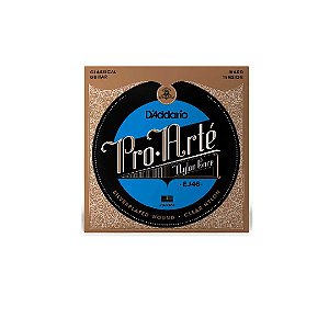 Cordas Para Violão Nylon D Addario Pro-arté Nylon Core Ej46 Prata/transparente  [F108]