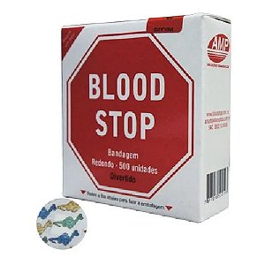Curativo Blood Stop Redondo C/500un Infantil Amd Produtos Terapeuticos [F083]
