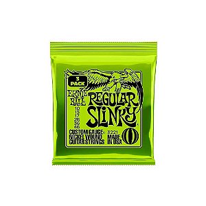 Encordoamento 010"-046" P/guitarra Regular Slink Niquel Ernie Ball Pct C/3 P03221 - Pç / 3 [F108]