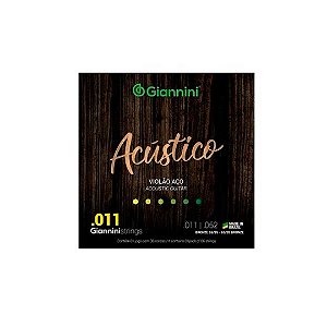 Encordoamento Giannini P/violão Aço Bronze 65/35 0.011" Gespw [F108]