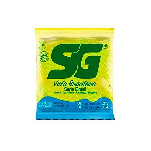 Encordoamento P/viola Brasileira Tensão Média Cebolão Em Ré Sg Aço [F108]