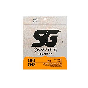Encordoamento P/violão Aço Bronze 85/15 Sg 0.010 - 0.047 [F108]