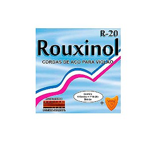 Encordoamento Violão Aço Inox Com Bolinha Rouxinol 011" - R-20 [F108]