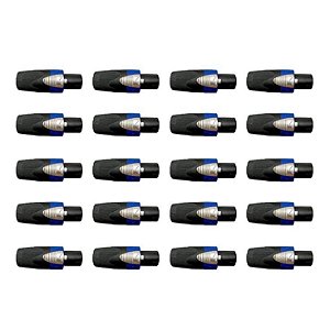 Kit Conector Speakon Wc 605 (20un) Wireconex [F108]