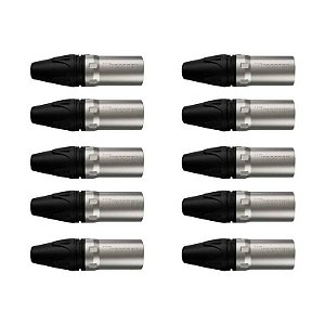 Kit Conector Xlr Macho Wc 1013 (10un) Wireconex [F108]