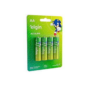 Pilha Alcalina Aaa4 Elgin Cartela Com 04 Unidades [F108]