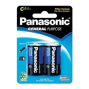 Pilha Comum C Sm-2 Panasonic Um-2shsp128 [F108]