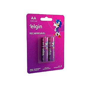 Pilha Recarregável Aa Elgin 2700mah Cartela Com 02 Unidades [F108]