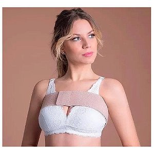 Cinta Faixa Protese De Mama Pos Cirurgica P Chocolate 61001 New Form [F083]