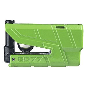 Trava De Disco C/ Alarme Abus 8077 Verde [F016]