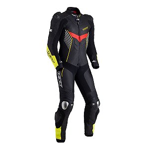 Macacao Texx 1 Peca Pista Pret Amare Verm    S - 48 [F016]