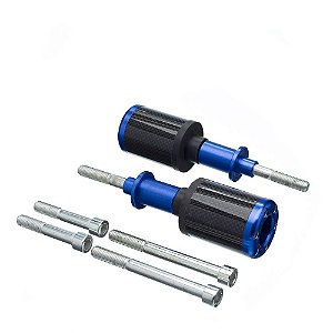 Slider Universal Bering Batente (par) Carbon Aluminio Azul [F016]