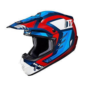 Capacete Hjc Off Csmxii Phyton Azul Vermelho E Branco 60 [F016]