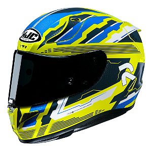 Capacete Hjc Rpha 11 Stobon Amarelo Azul E Branco 58 [F016]