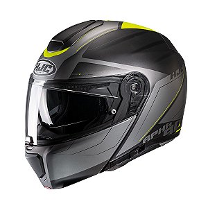Capacete Hjc Rpha 90s Cadan Preto Cinza E Verde 59 [F016]
