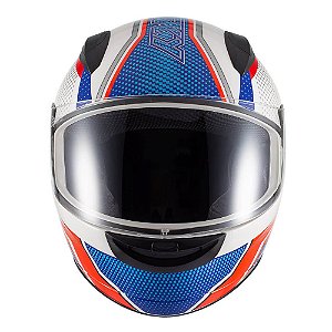 Capacete Sky Two Legends Branco Fosco Transf Vermelho 56 [F016]