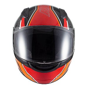 Capacete Sky Two Legends Preto Fosco Transf Laranja 56 [F016]