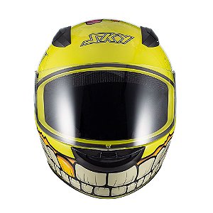 Capacete Sky Two Zombie Verde Fosco Transf Verde 62 [F016]