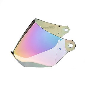 Viseira Capacete Texx Azul Iridium Mod. Bar Code [F016]