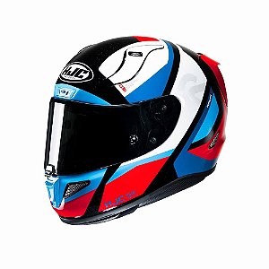 Capacete Hjc Rpha 11 Seeze Azul Vermelho E Branco 61 [F016]