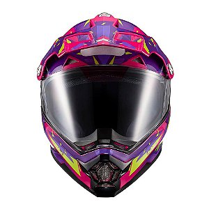 Capacete Texx Cross Carcara  Grow Rosa 62 [F016]