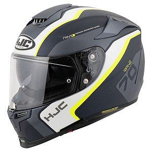 Capacete Hjc Rpha 70 Kroon Preto Branco E Verde 58 [F016]