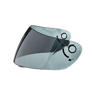 Viseira Capacete Texx Fume Mod. Rage/silver Eagle/fire 07 Fl [F016]