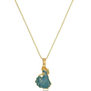 Colar Personalizado Cinderela Folheado Em Ouro18k [F027]