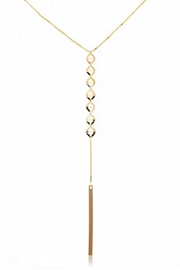 Colar Cumprido Com Mini Pérolas E Fio [F027]