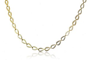 Choker Com Gotinhas Folheado Em Ouro 18k [F027]