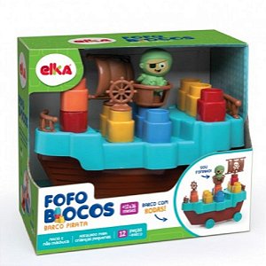 Fofo Blocos Barco Pirata – 13 Pçs [F102]