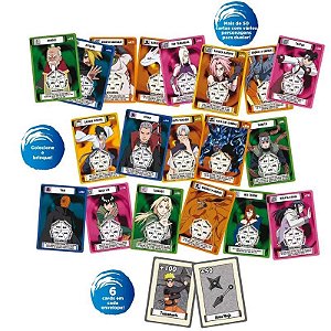 Rank Cards Colecionável - Naruto Shippuden - UN / 6 [F102]