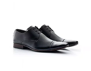 Sapato Social Masculino Couro Preto [F008]