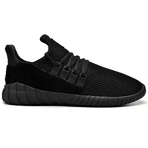 Tênis Caminhada Confortável All Black [F008]
