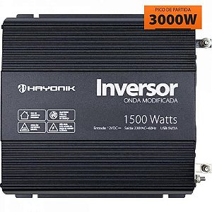 Inversor de Onda Modificada 1500W 12Vdc/220V PW12-15 Off Grid Hayonik [F003]