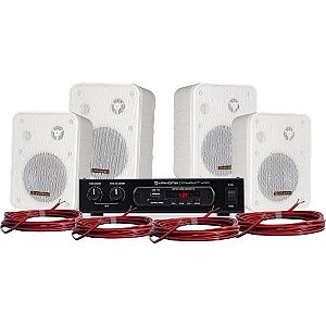 Kit de Som Para Ambiente Hayonik Ambience 4000 V2 Branco [F003]