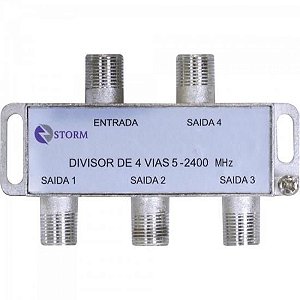 Divisor Satélite 1/4 5-2400 MHz Storm - PCT / 10 [F002]