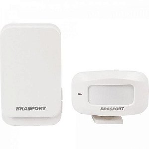 Anunciador de Presença Com Sensor Brasfort Branco [F002]