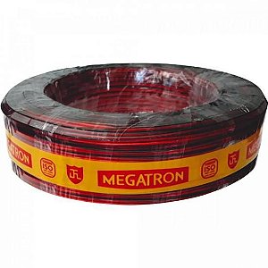 Cabo Bicolor para Som 2x0,458 mm² (16) MEGATRON - RL / 100 [F002]