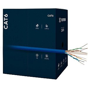Cabo de Rede CAT6 305m Fortrek FK 510C CMX Azul - CX / 305 [F002]