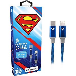 Cabo USB-C Para Lightning Superman 1,5m 5+ [F002]