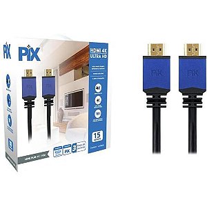 Cabo HDMI 2.0 4k 19 Pinos Com Filtro 15m Pix [F002]