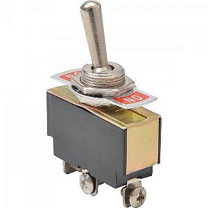 Chave On/Off/On 3 Polos CHVS0001 10A 125VAC GENÉRICO - CX / 25 [F002]