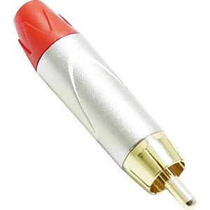 Conector RCA(M) Vermelho Datalink - PCT / 10 [F002]